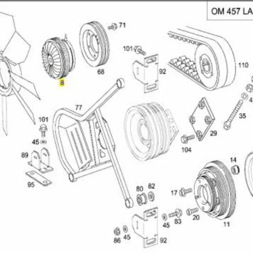 Fan Visco Wheel Hub