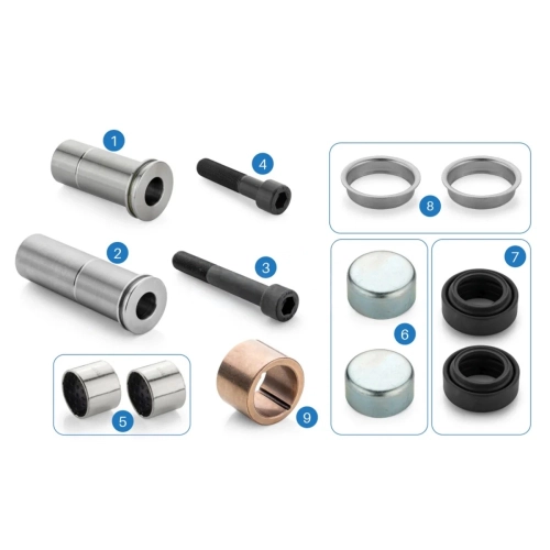 Caliper Pin And Bushing Repair Kit Meritor
