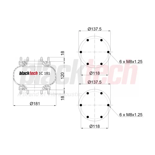Air Springs Single Storey Flared
