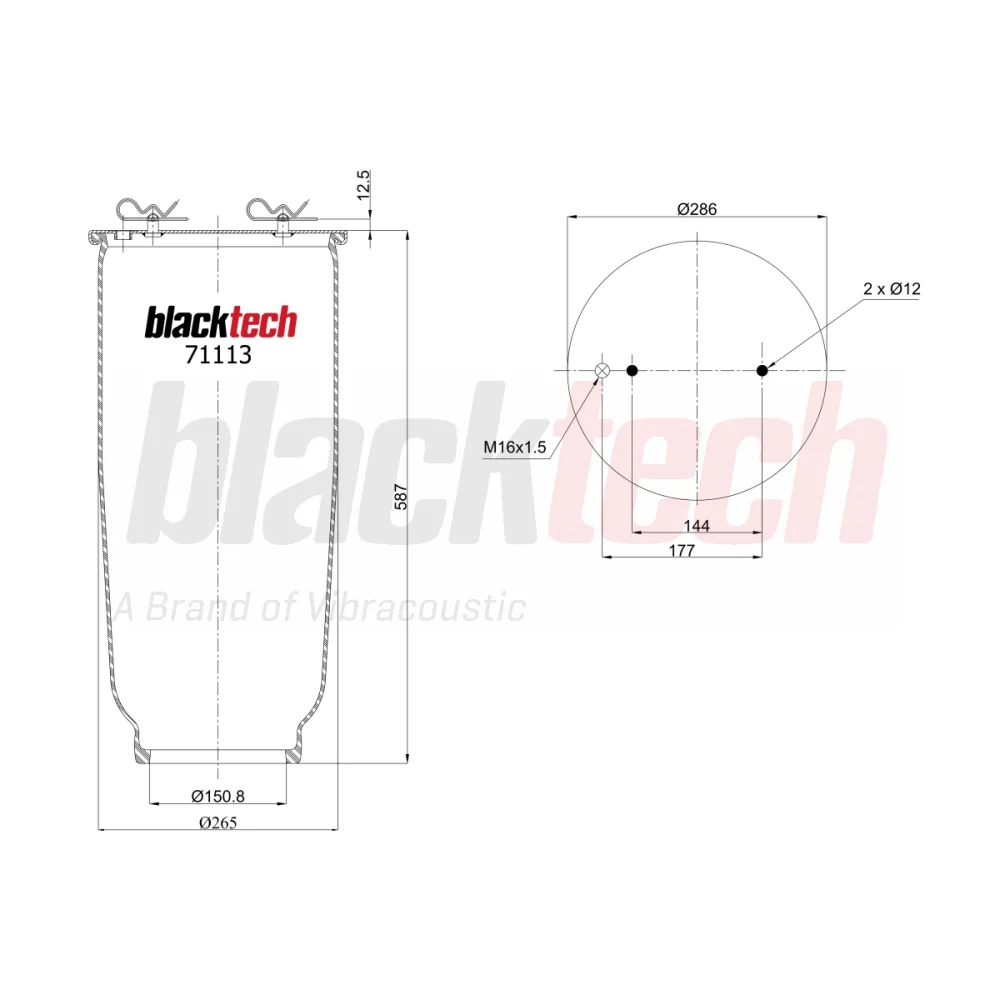 SUSPENSION SPRING WITHOUT PISTON