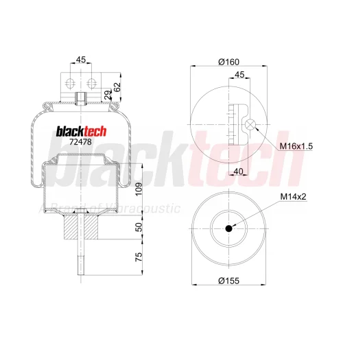 Air Springs Complete Metal Piston