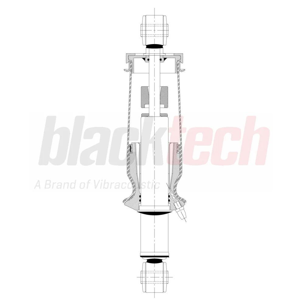 Cabin Shock Absorber Bellow Rear  FH
