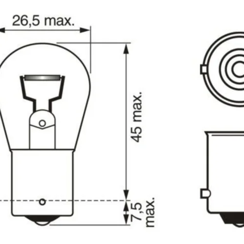 Ampul P21W Tek Duy 24V BA15s (Eco)