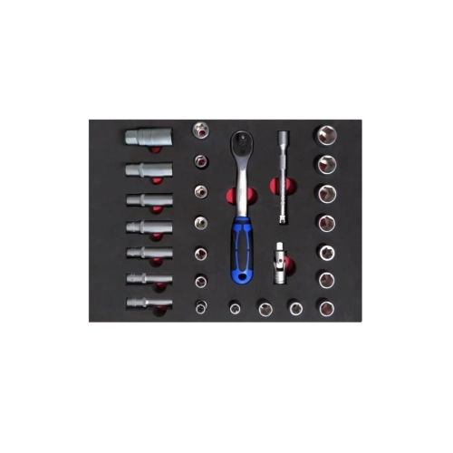 Socket Set 27 Pieces 3/8 With Foam inlet