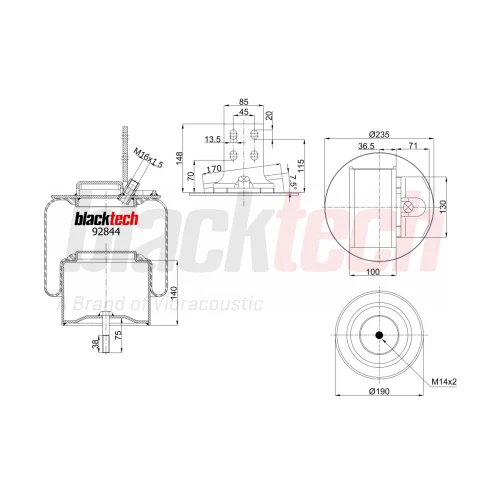Air Springs Complete Metal Piston
