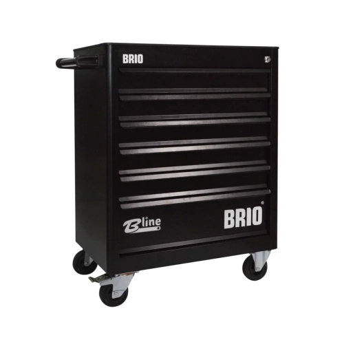 Tool Trolley 6 Drawers Black Empty