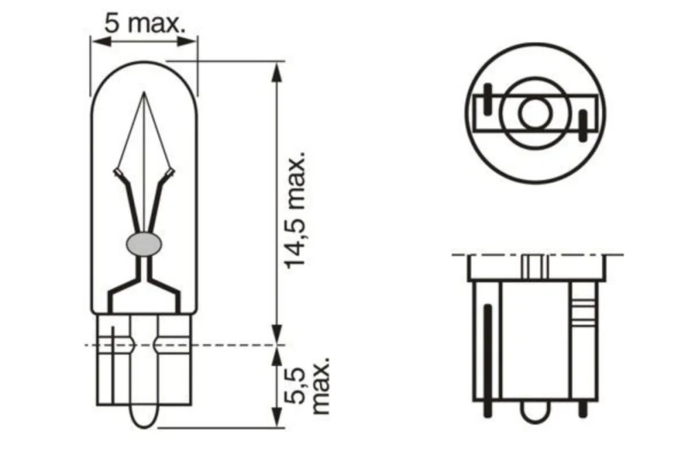 Gösterge Ampulü 24V, 1,2W W2x4.6d (Eco, Soketsiz)