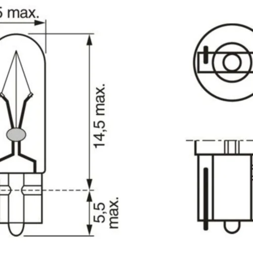 Gösterge Ampulü 24V, 1,2W W2x4.6d (Eco, Soketsiz)