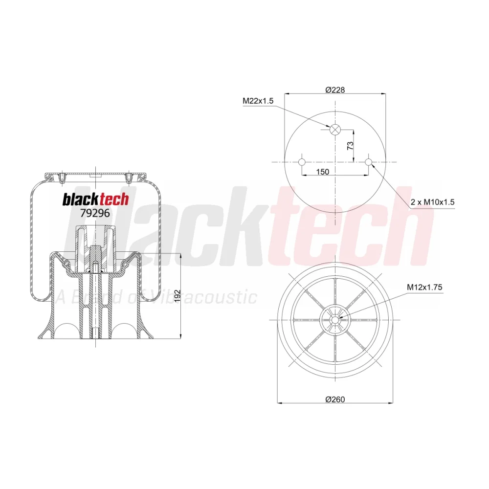 Air Springs Complete Plastic Piston