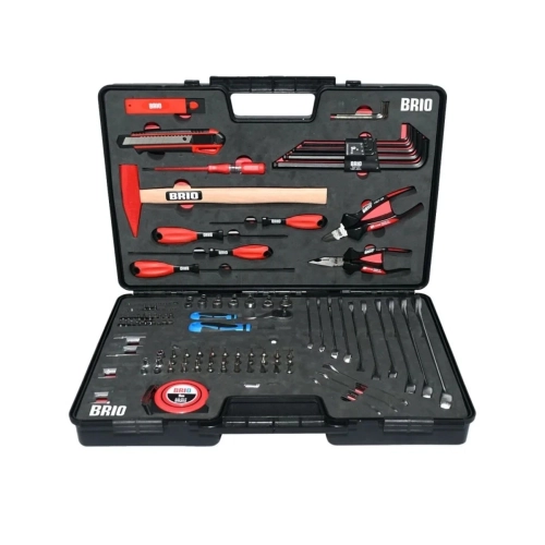 142 Piece Brio Universal Tool Set in Plastic Case