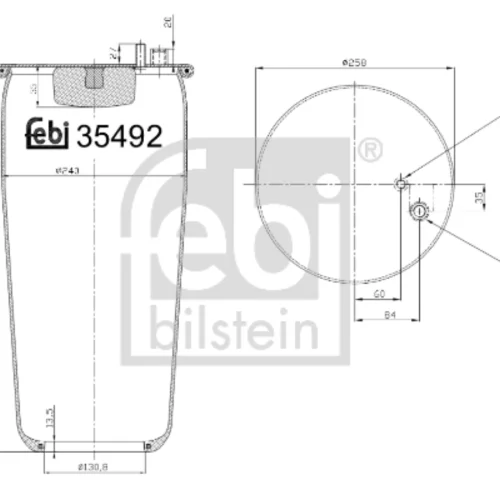Bellow, air suspension (Compressed-air System)