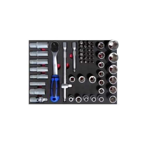 Socket Set 56 Pieces 1/2 10-32 With Foam inlet