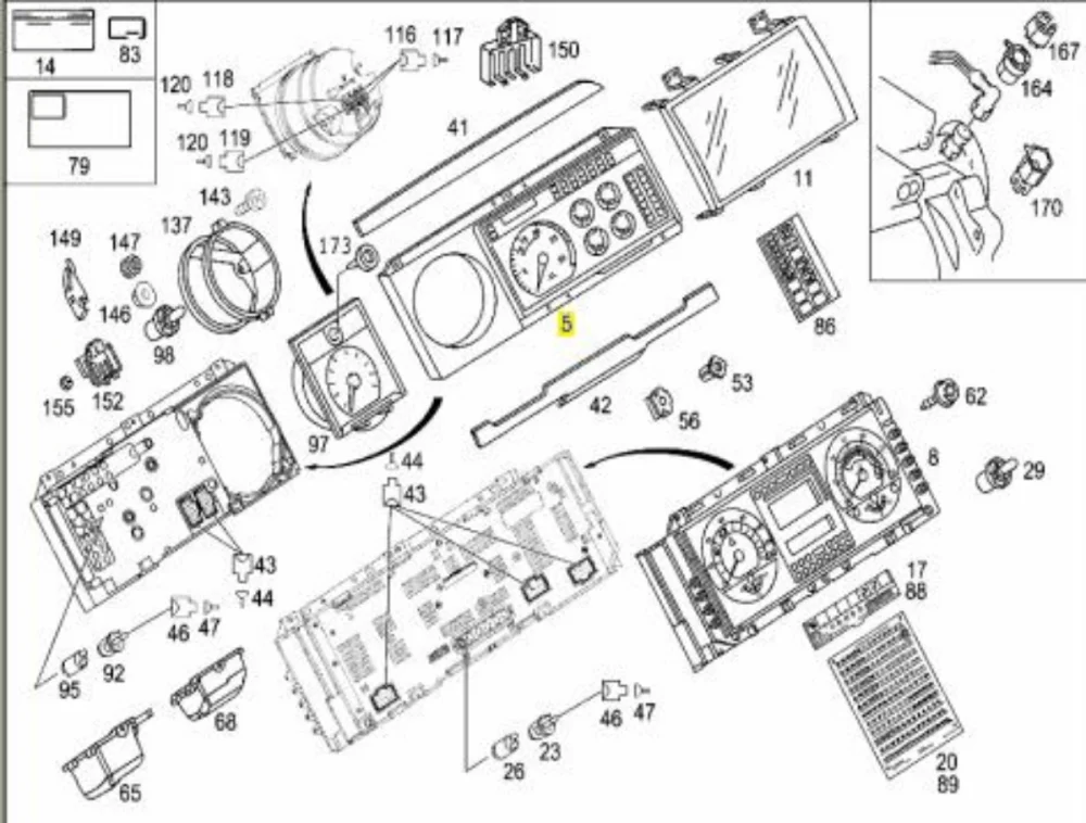 Kombi Göstergesi Axor (Güncel No: A0004464421 64)
