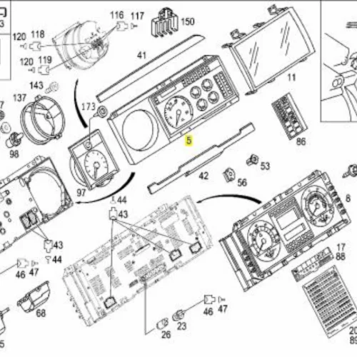 Kombi Göstergesi Axor (Güncel No: A0004464421 64)