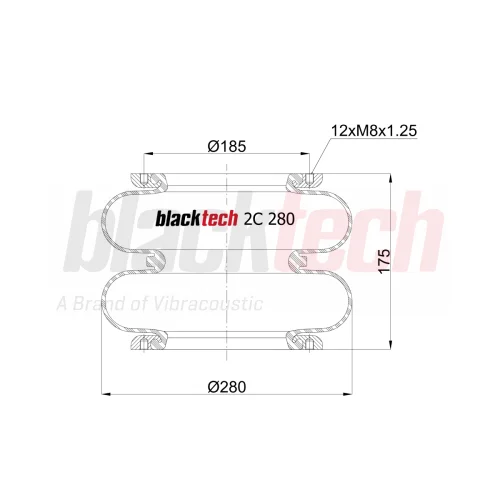 Air Springs Double Deck Flame 608M