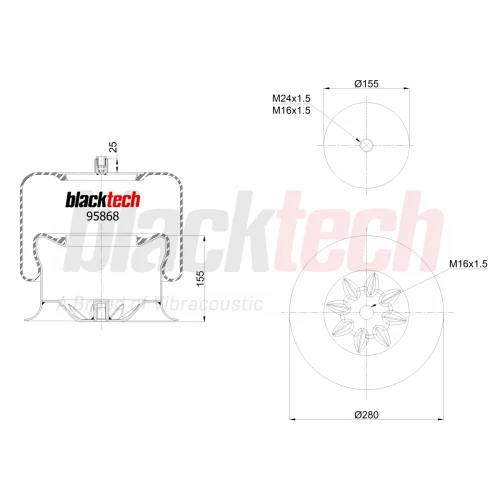Air Springs Complete Metal Piston