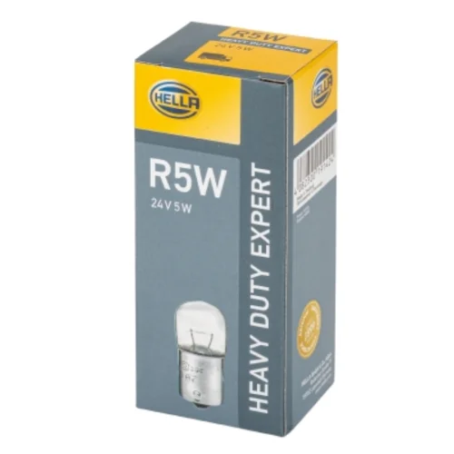 Ampul R5W Çift Duy, 24V, 5W BA15s (Uzun Ömürlü)