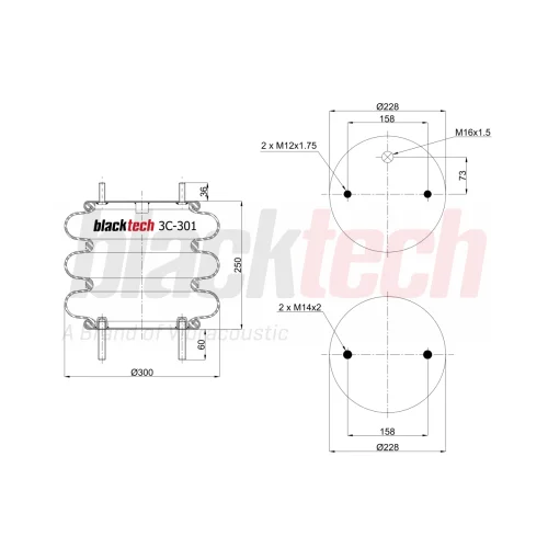 Air Springs Three Layer Plate
