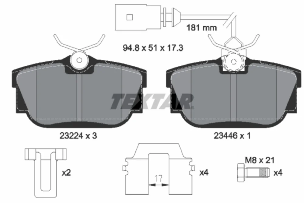Brake Pad Set, disc brake (Braking System)