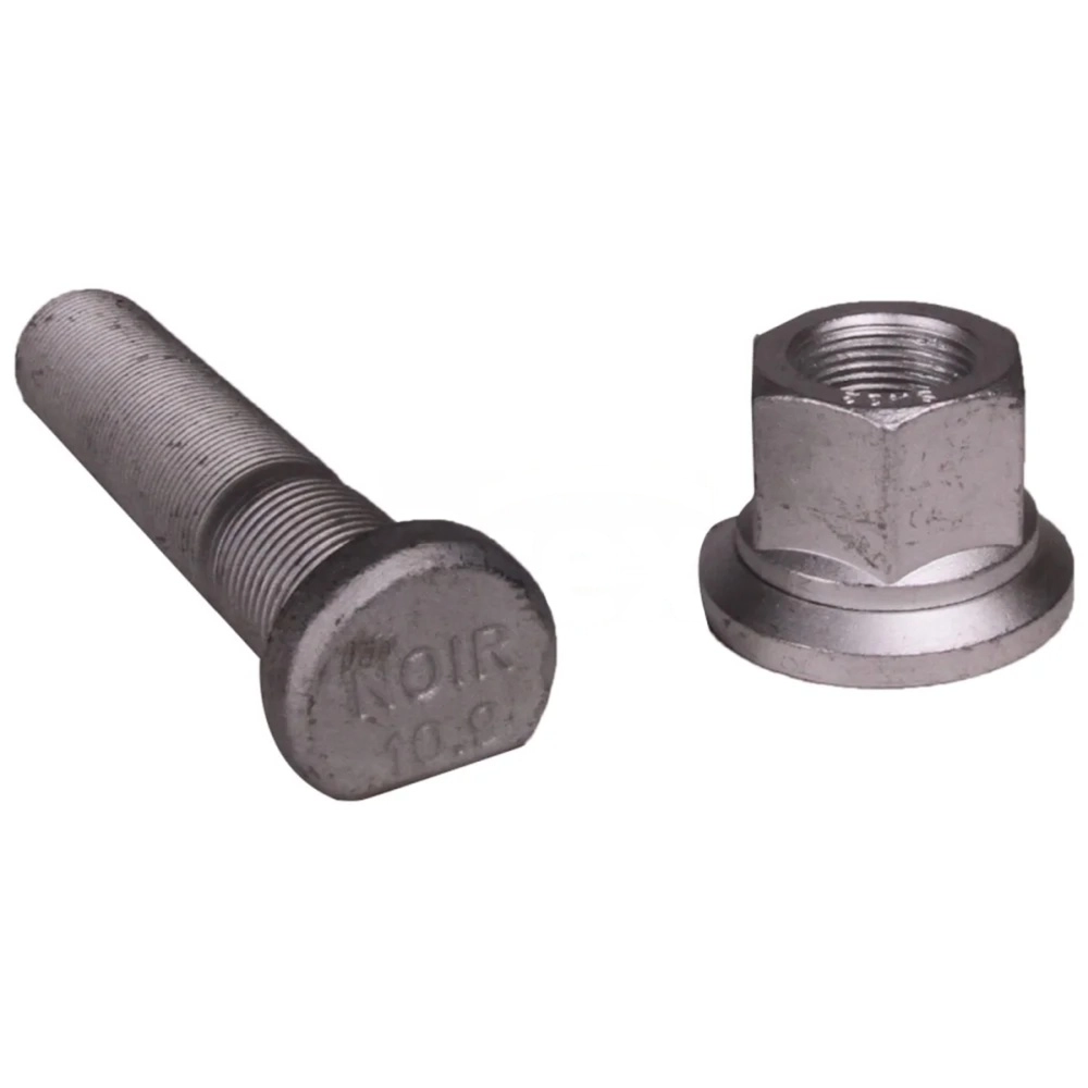 Bijon M22x110mm Somunlu, Frezeli (Gri, Elips Başlıklı)