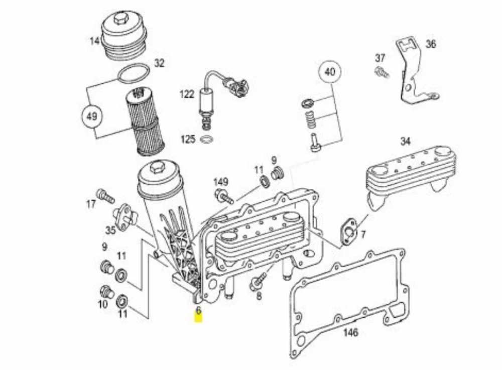 Oil Filter Log Om457La 457 180 1010