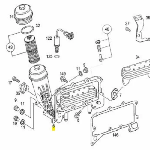 Oil Filter Log Om457La 457 180 1010