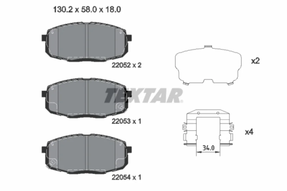 Brake Pad Set, Disc Brake