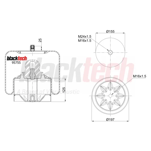 Air Springs Complete Metal Piston
