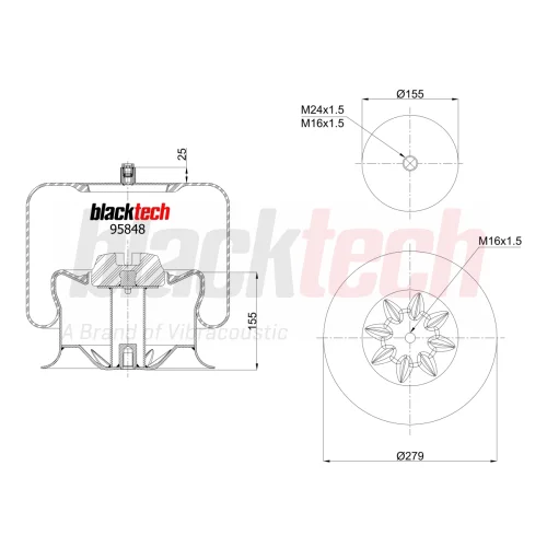 Air Springs Complete Metal Piston