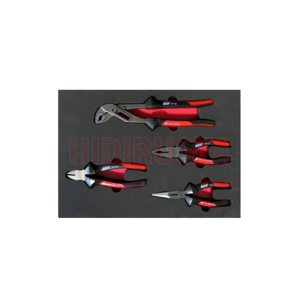4 Piece Pliers Set With Foam inlet