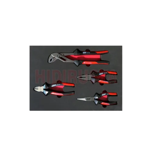 4 Piece Pliers Set With Foam inlet