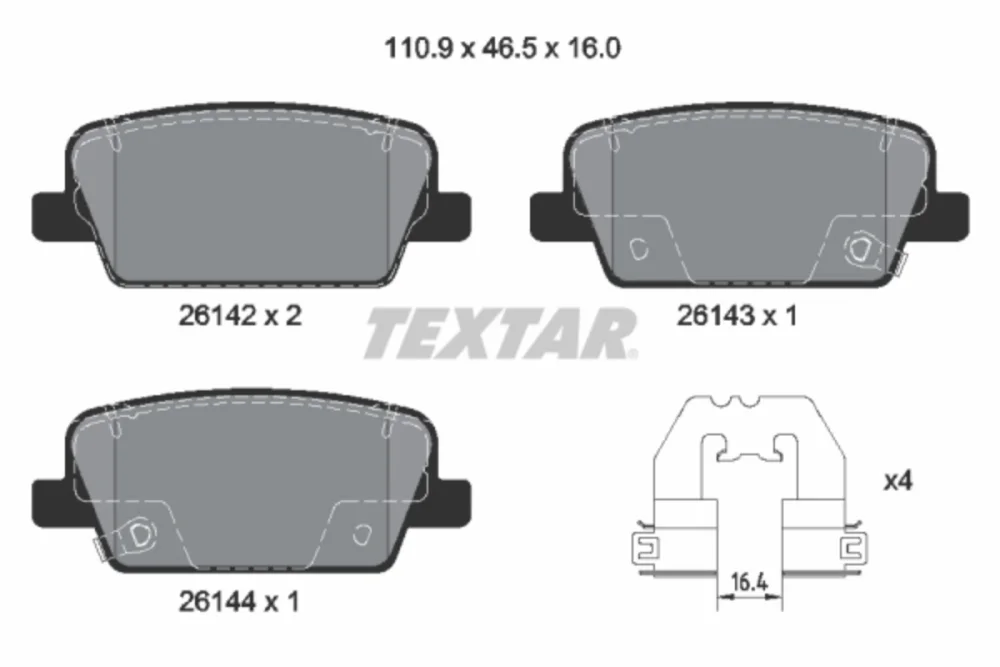 Brake Pad Set, Disc Brake