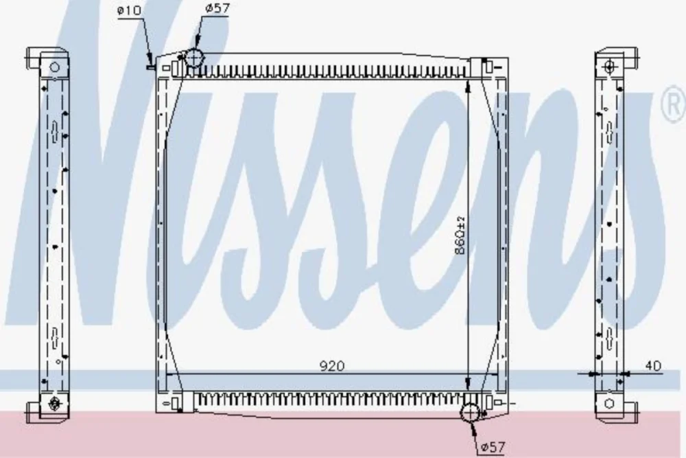 Radiator  124-144 CR