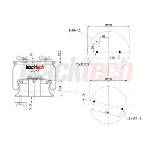 Air Springs Complete Metal Piston
