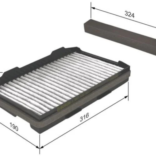 Filtre, kabin havası (Isıtma/Havalandırma)