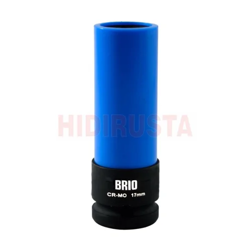 Pneumatic Socket Long Plastic Protection Coated 17