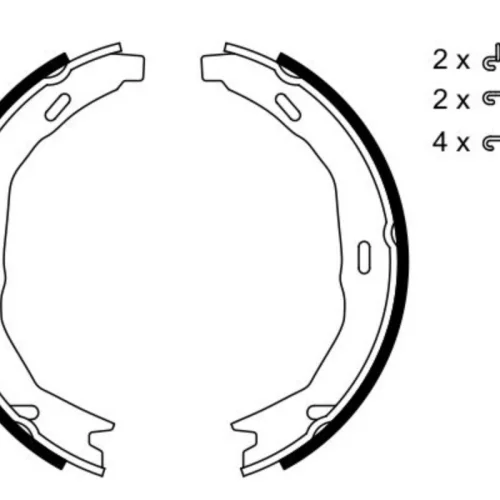 Brake Shoe Set, parking brake (Braking System)