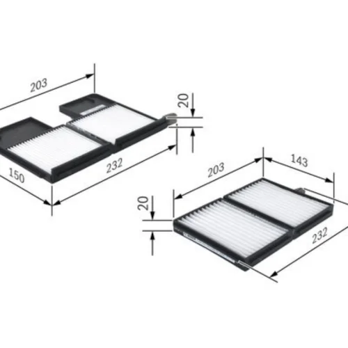 Filtre, kabin havası (Isıtma/Havalandırma)
