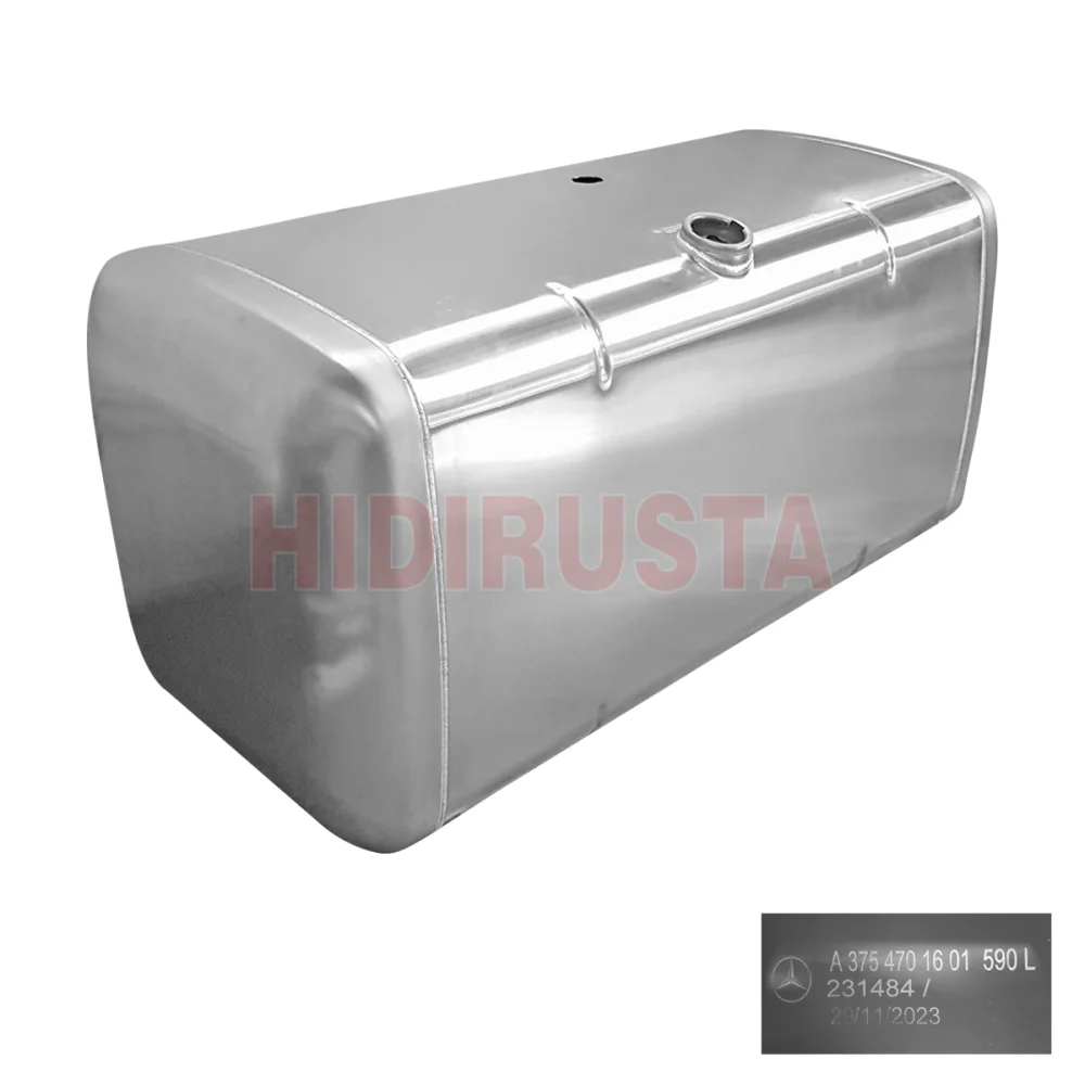 Yakıt Deposu 590 Lt Alüminyum Axor 3228 (Yük.560mm, En 640mm, Uz.1850mm)