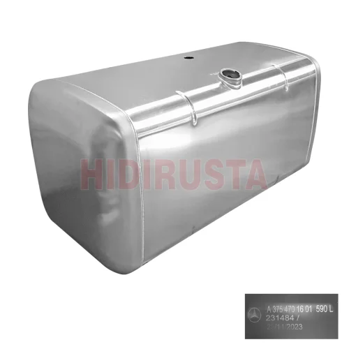 Yakıt Deposu 590 Lt Alüminyum Axor 3228 (Yük.560mm, En 640mm, Uz.1850mm)