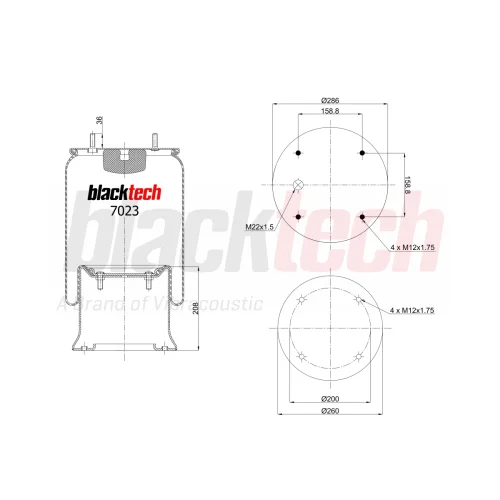 Air Springs Complete Metal Piston