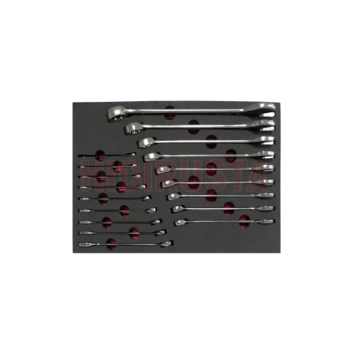 18 Pieces Combination Spanner Set 6 - 27 With Foam inlet