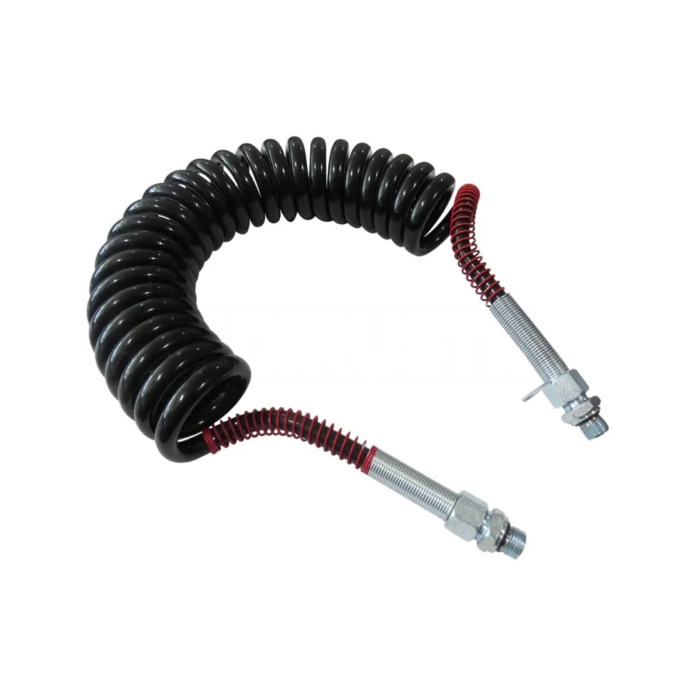 Air Spiral Hose Pu 8X12-5M Black-Red