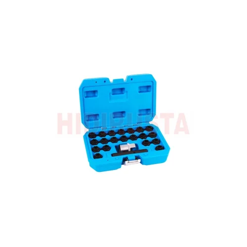 Pneumatic / Smart Socket Set For Lug Nut Lock 1/2 22 Pcs