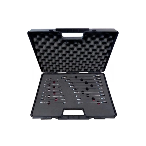 18 Pieces Combination Spanner Set 6 - 27 in Plastic Case