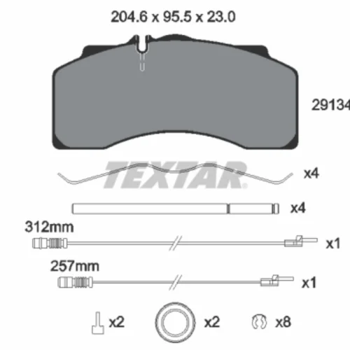 Brake Pad Set, disc brake (Braking System)