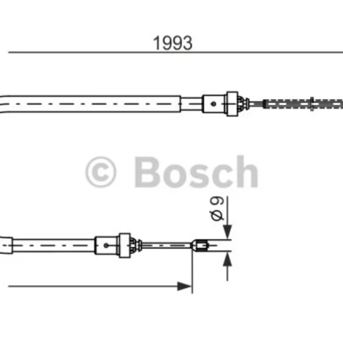 Cable, parking brake (Braking System)