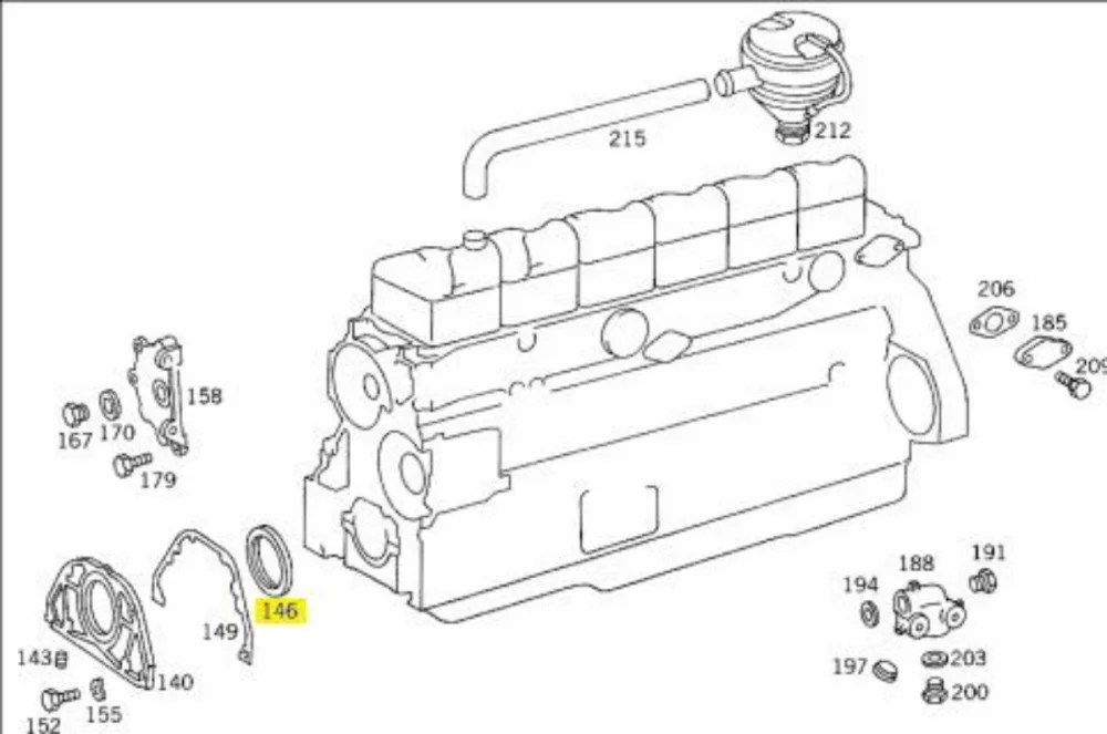 Seal Ring 105X130X12 Crankshaft Fr