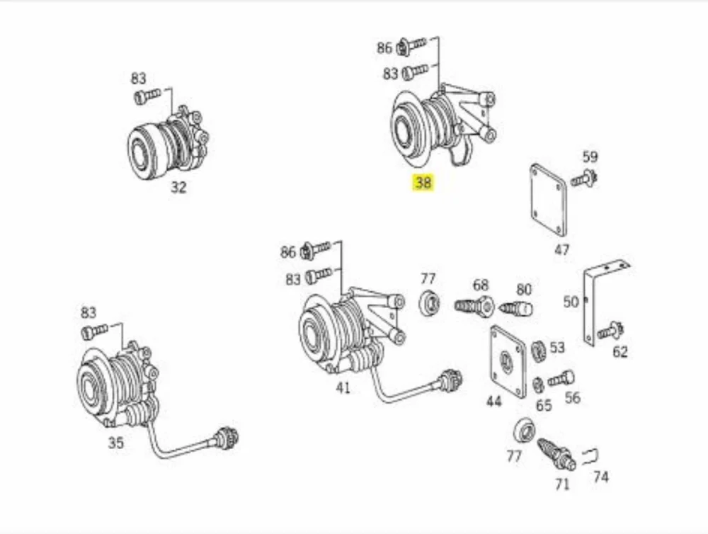 Clutch BEARING 904, 906 N.M.