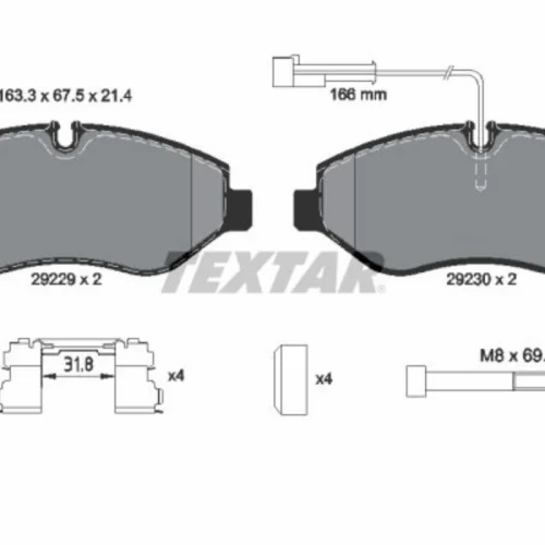 Brake Pad Set, disc brake (Braking System)
